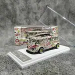 現貨 LIBERTY64 1:64 VW T1麵包車KOMBI太陽花塗裝 合金汽車模型