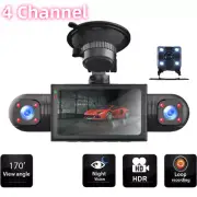 1080P DVR Recorder Car Dash Camera 4 Channel Front Left Right Rear Accessories (for: Fiat)