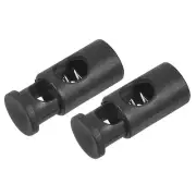 10pcs Plastic Cord Locks Single Hole Spring Toggle Stopper Cord Stops Fastener