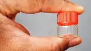 72X Tiny Small TRAVEL Storage Clear Bottles Glass Mini Jar 1" Vials 23x25 RED