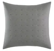 Vera Wang Throw Decorative Pillow 18" x 18" Tuille Floral Grey 360