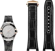 [MGTCAR] Genuine leather silicone base wristband for Omega constellation series Perfect Observatory 131.13 Manhattan series watch strap