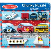 Melissa & Doug Vehicles Chunky Puzzle Kids/Childrens Interactive Play Toy 2y+