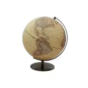 12" Antique Ocean World Globe Table Top With Bronze Plated Base New