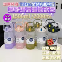 在飛比找蝦皮購物優惠-漸層水壺 大容量水壺 大水壺  tritan 水壺 運動水壺