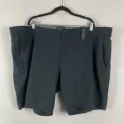 Awearness Kenneth Cole Mens Size 48 Black Stretch Slim Fit Tech Shorts