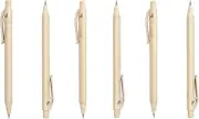 Recycled Grass Pencils - Set of 6 - Mechanical and Refillable - 0.5 Mm - Wheat B