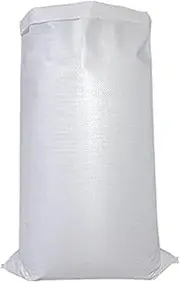 Woven Rubble Sacks,Builder Sacks,Jumbo Waste Storage Sack,Large Garden Waste Bags Pack 60x100cm（24.5x39in)10（white）