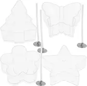 SEWACC 1 Set Reusable Transparent Candle Containers DIY Candle Jars with Wicks for Tealight Decorative Making Lightweight Durable Storage for Crafts and Accessories