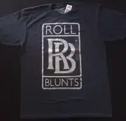 Marc Ecko Unltd Roll Blunts Shiny Weed Pot Joint Smoker's Club LG T-Shirt NEW!