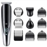 Men Cordless Rechargeable Electric Beard Trimmer Kit Hair Nose Ear Grooming GIFT