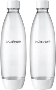 Sodastream 1L Fuse Twin Pack White Bottles