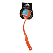 Scream Ball Launcher Throw & Fetch Dog Toy Loud Orange - 2 Sizes