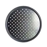 12 Inch Carbon Steel Pizza Mold Non-Stick Baking Tray With Breathable Holes Plate Round Deep Dish Mould Bakeware Baking Tools