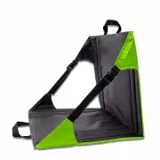 GGP Green And Black Portable Outdoor Camping Seat Pad With Backrest, Foldable & Waterproof Concert Cushion, 600D Oxford Fabric, Ideal For Hiking & Picnics