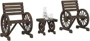 3 Piece Garden Lounge Set Solid Wood Fir Patio Bar Sets