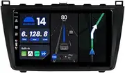 BXLIYER - 6G+128G - Android 14 IPS Car Stereo For Mazda 6 Rui Wing (2007-2012) - Wireless CarPlay/Android Auto - LED Camera + MIC - 9 Inch 2 Din DAB Steering Wheel Fast-boot 360-CAM WIFI GPS Head Unit