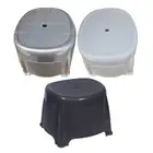 2 x Shower Stool Non Slip Seat Leakage Hole BPA Free Bath Chair Portable Adults