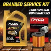 Ryco Oil Filter Nulon 5L APX5W40 Engine Oil Kit for Peugeot 207 A7 (for: Peugeot)