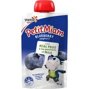 Yoplait Petit Miam Kids Yoghurt Pouch Blueberry 70g