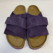 Birkenstock New w/ Box Kyoto Wine Suede Leather Regular Width Select Size