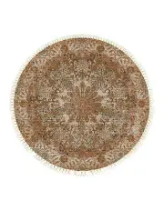 [SOGA] Mandala Pattern Circle Area Rugs Anti-slip Doormat 120cm in Multi