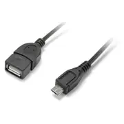 Dynamix C-U2-OTG OTG Compatible USB Micro B 2.0 Male to USB-A Female Adapter - 10cm On-The-Go [C-U2-OTG]