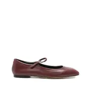 [Aeyde] Aeyde Leather Buckle Flat Pumps 40 IT RED