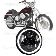 5.75" Inch LED Headlight w/ Halo DRL for Harley-Davidson Softail Standard FXST (for: Triumph)