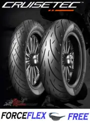 METZELER CRUISETEC 160/70-17 REAR/FRONT 100/90-19 TIRE HARLEY DYNA SUPER GLIDE
