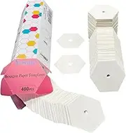 Yosine 400pcs 1 Inch Paper Piecing for Quilting DIY Patchwork Sewing Crafts,Quilting Templates for Sewing Supplies Quilting Accessories Crafting Tools,Hexagon Paper Piecing Template