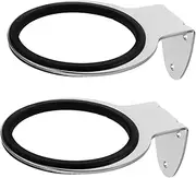 SOESFOUFU 2pcs Hair Dryer Rack Hair Dryer Stand Holder Hair Dryer Wall Mount Hair Dryer Holder Wall Hairdryer Stand Self Adhesive Hair Dryer Holder Hair Dryer Hanger Stainless Steel Silver