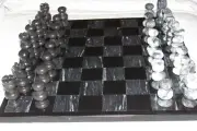 Marble Chess Set With Hand Crafted Peices
