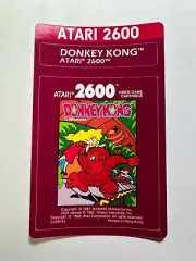Atari 2600 Replacement Label - Donkey Kong [Red]