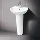 【麗室衛浴】日本INAX GL-285VFC-TW 面盆+長腳柱 L-288VD-TW 採用伊奈獨家防污技術 防止水垢 抗菌力強