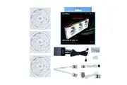 Lian Li UNI FAN TL 120 Reverse Blade ARGB 120mm White PWM Fan - 3 Pack