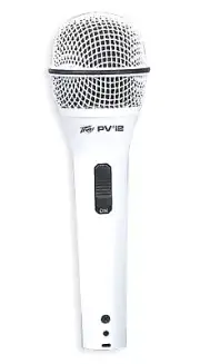 Peavey PVI 2W XLR Dynamic Undirectional Cardioid Microphone - White 593440 New