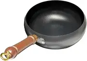 Cast Iron Pan, 24cm Big Belly Frying Pan with Handle, Nonstick Iron Skillet for Induction and Gas Stoves