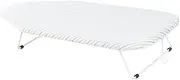 [Leefasy] Small Ironing Board Countertop Ironing Board with Cotton Cover Compact Foldable Ironing Board for Home Dorm Room Small Space, A