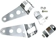 AKOOSY 1 Pair Motorcycle Headlight Brackets Side Mount Fork Tube Ears for Durable Easy Installation for Motorcycle Accessories Electroplated Finish