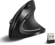 Ergonomic Mouse, Rechargeable Wireless Mouse, 2.4GHz Rechargeable Wireless