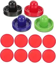 1 Set Funny Hockey Pusher Plastic Tabletop Ice Hockey Paddles for Indoor Games Includes Felt Pads Balls for Game Supplies