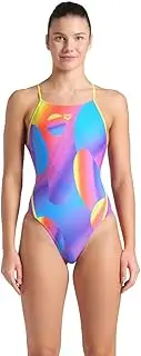 [arena] Women's Feel Multicolor Summer Web Back Swimsuit One Piece Bathing Suit
