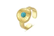 ANGORA 18K Gold Layered New Beggings Ring (Open Size)