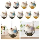 Chicken Egg Basket Metal Mesh Wire Egg Storage Basket for Pantry Countertop
