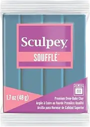 Polyform SU6-6003 Sculpey Souffle Clay, 2-Ounce, Bluestone