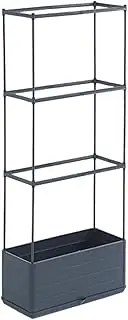 Qianly Planter Box with Trellis, Raised Garden Bed, Tomato Planter with Cage for Vegetables, 3 Tiers