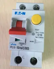 1pcs EATON Miniature Circuit Breaker MCB PFL10-10/1N/C/003-A