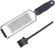 TPZORJX 1 Piece Cheese Grater Kitchen Grater Stainless Steel Garlic Grater Lemon Grater Zester Grater Nutmeg Grater with Protective Cover & Cleaning Brush for Hard Cheese Citrus