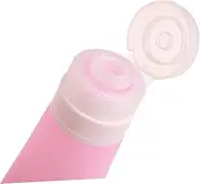 MUSISALY Portable Travel Silicone Bottle Dispensers Refillable Liquid Containers for Toiletries for Body Lotion Soap Essential Oils Pink Color for Travel and Camping